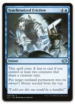 Synchronized Eviction #18 (NM) Jumpstart 2022 J22 Magic MTG - Image 1