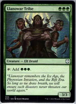 Llanowar Tribe - 66 - Commander: Kaldheim - Magic MTG - NM - B3G1 - Image 1