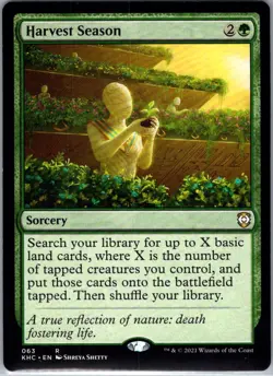 Harvest Season - 63 - Commander: Kaldheim - Magic MTG - NM - B3G1 - Image 1