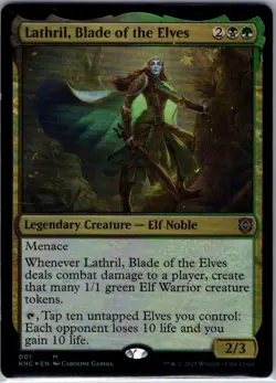 Lathril, Blade of the Elves - 1 - Commander: Kaldheim - Magic MTG - NM - B3G1 - Image 1