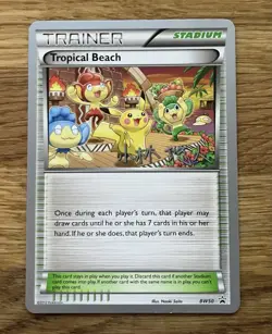 Pokemon Card Tropical Beach BW50 World Championships 2014 Black Star Promo NM - Image 1