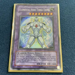 Yugioh Elemental Hero Terra Firma PP02-EN009 Secret Rare - Image 1