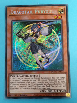 Yugioh Doom of Dimensions - DRACOTAIL PHRYXUL - Secret Rare - DOOD-EN023 - Image 1