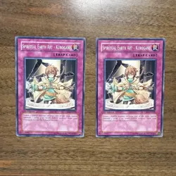 2x Spiritual Earth Art - Kurogane CRV-EN050 1st Edition Common Yugioh NM - Image 1
