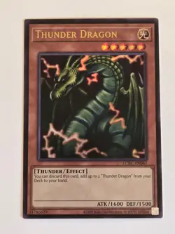 Thunder Dragon LCKC-EN067 Ultra Rare Yugioh Legendary Collection Kaiba Mint - Image 1