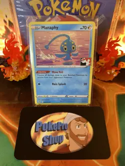 2023 Play! Pokemon Prize Pack Series 3 Manaphy 41 - NM - Image 1