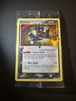 Pokemon TCG Greninja Gold Star Holo SWSH144 25th Celebrations Promo Card Sealed - Image 1