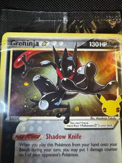 Pokemon TCG Greninja Gold Star Holo SWSH144 25th Celebrations Promo Card Sealed - Image 2