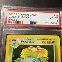 Pokemon 2000 Venusaur-Holo Base 2 Game PSA VG-EX 4 - Image 3