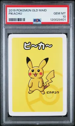 2019 POKEMON OLD MAID PIKACHU PSA 10 - Image 1