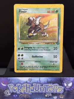 Pokemon Card Pinsir 9/64 Rare Holo Jungle Set WOTC Played - Image 1