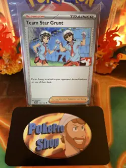 2023 Play! Pokemon Prize Pack Series 3 Team Star Grunt 195 - NM - Image 1