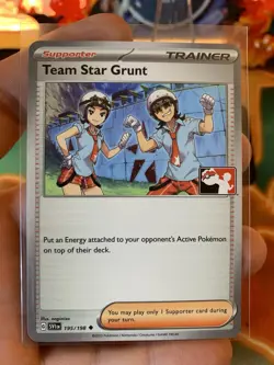 2023 Play! Pokemon Prize Pack Series 3 Team Star Grunt 195 - NM - Image 2