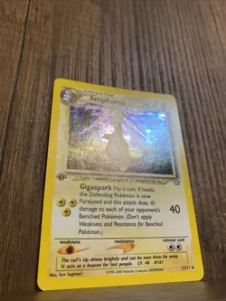 Ampharos 1st Edition Holo Rare Neo Genesis 1/111 NM - Pokemon Vintage 2000 - Image 2
