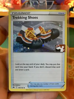 2023 Play! Pokemon Prize Pack Series 3 Trekking Shoes 145 Cosmos Holo - NM - Image 2