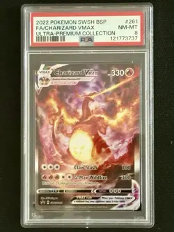Pokemon Charizard VMAX #261 PSA 8 | Ultra Premium | SWSH Black Star Promo - Image 1