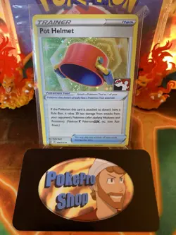 2023 Play! Pokemon Prize Pack Series 3 Pot Helmet 146 Cosmos Holo - NM - Image 1