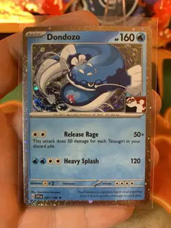 2023 Play! Pokemon Prize Pack Series 3 Dondozo 61 Cosmos Holo - NM - Image 2