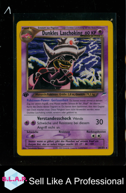 DUNKLES LASCHOKING 1. EDITION POKEMON NEO DESTINY 20/105 2002 DEUTSCH - Image 1