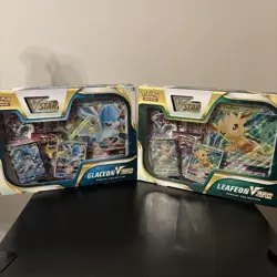 Pokemon TCG: Pokemon Center Glaceon And Leafeon V Star Special Collection Boxes - Image 2