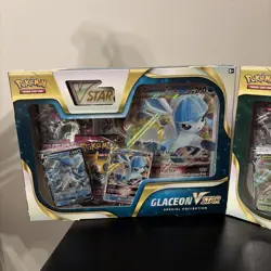 Pokemon TCG: Pokemon Center Glaceon And Leafeon V Star Special Collection Boxes - Image 3