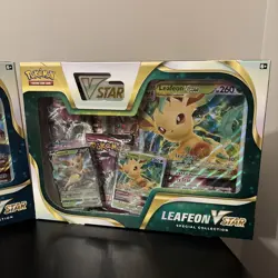 Pokemon TCG: Pokemon Center Glaceon And Leafeon V Star Special Collection Boxes - Image 4