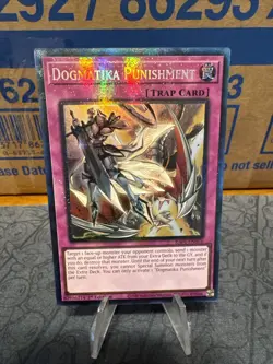 Yugioh Dogmatika Punishment RA01-EN076 Prismatic Collector Rare 1st Ed NM - Image 1