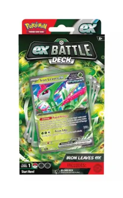 POKEMON TCG IRON LEAVES EX BATTLE DECK FACTORY SEALED 60 cards 🔥🔥🔥 - Image 4