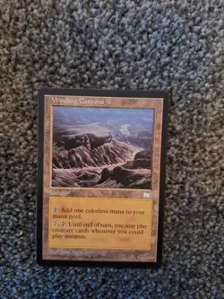 Winding Canyons Weatherlight Rare Magic the Gathering card - Image 1
