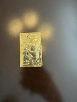 Pikachu 1999 Pokemon 23K Gold-Plated Burger King Nintendo Promo Trading Card - Image 1