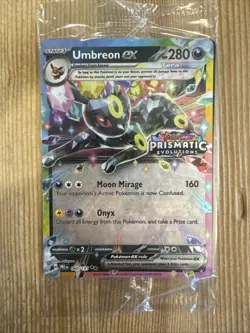 Umbreon Ex 060/131 SEALED Pokemon Prismatic Evolutions Surprise Box Promo Card - Image 1