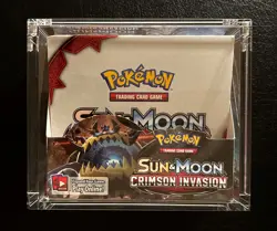 EMPTY Sun & Moon Crimson Invasion Pokemon Card Booster Box Pack - Image 1