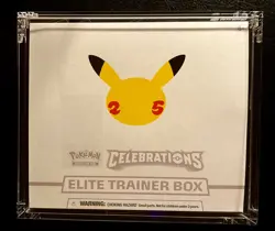 EMPTY Celebrations ETB Elite Trainer Box Pokemon Centre Card Booster Box Pack - Image 1