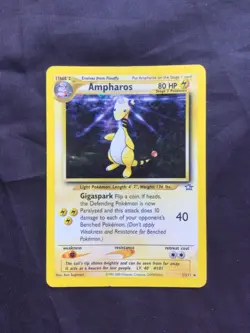 Pokemon Cards: Neo Genesis Rare Holo: Ampharos 1/111 - Image 1