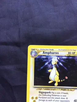 Pokemon Cards: Neo Genesis Rare Holo: Ampharos 1/111 - Image 3