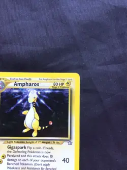 Pokemon Cards: Neo Genesis Rare Holo: Ampharos 1/111 - Image 4