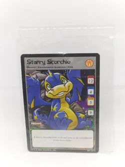 NEOPETS TRADING CARD GAME STARRY SCORCHIO PROMO CARD 14/15 SEALED NIP HTF - Image 1