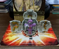 Bakugan Haos Lars Lion 310G Gray Battle Brawlers Legendary Soldier W/ Card READ! - Image 4