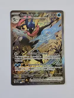 Pokemon Scarlet & Violet Greninja EX 132 Full Art Holo Promo Card - Image 1