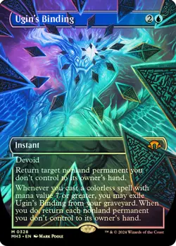 MTG FOIL Ugin's Binding Borderless - Modern Horizons 3 #328 - Image 1
