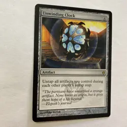 Unwinding Clock New Phyrexia 164/175 Rare MTG Magic The Gathering LP X1 Gift - Image 1