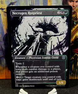 magic the gathering - Necrogen Rotpriest - Creature - Phyrexian Zombie Cleric - Image 1
