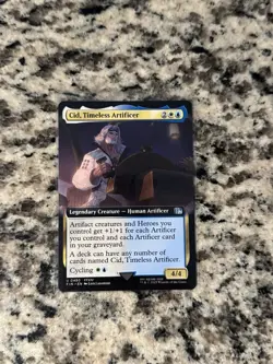 Cid, Timeless Artificer (Extended Art) Final Fantasy Regular 0480 MTG NM - Image 1