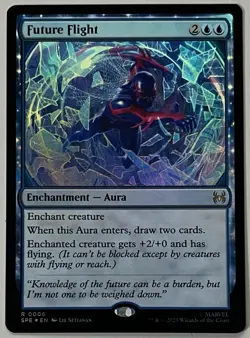 MTG Marvel’s Spider-Man Eternal Future Flight Enchantment RARE FOIL #0006 - Image 1