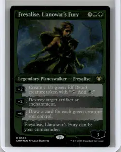Near Mint or Better Freyalise, Llanowar's Fury (Foil Etched) #560 W/Tracking - Image 1
