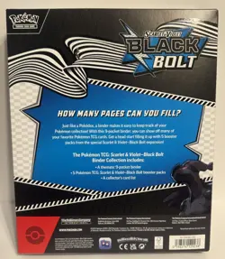 Pokemon TCG Scarlet and Violet Black Bolt Binder Collection - Image 5