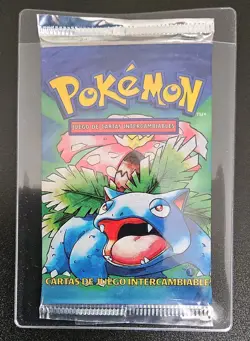 Pokemon 1st EDITION BASE SET Booster Pack Sealed - Spanish - New Box Fresh - Image 1