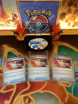3x 2023 Play! Pokemon Prize Pack Series 3 Ultra Ball 196 - NM - Image 1