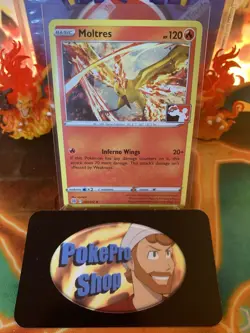 2023 Play! Pokemon Prize Pack Series 3 Moltres 21 Nonholo - NM - Image 1