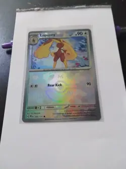 Pokemon TCG Lopunny (Master Ball Pattern) 084/131 Prismatic Evolutions Holo - Image 1